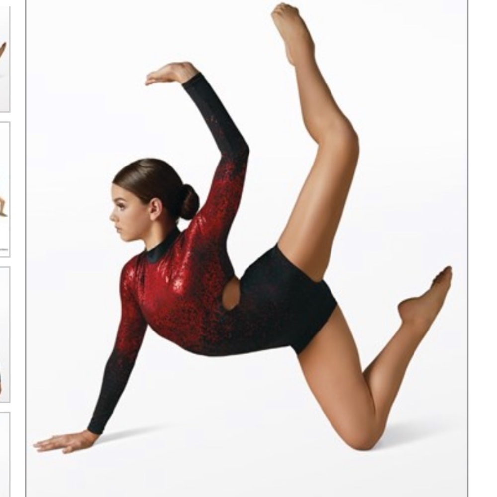 Weismann metallic costume dance wear leotard suit - Picture 11 of 11